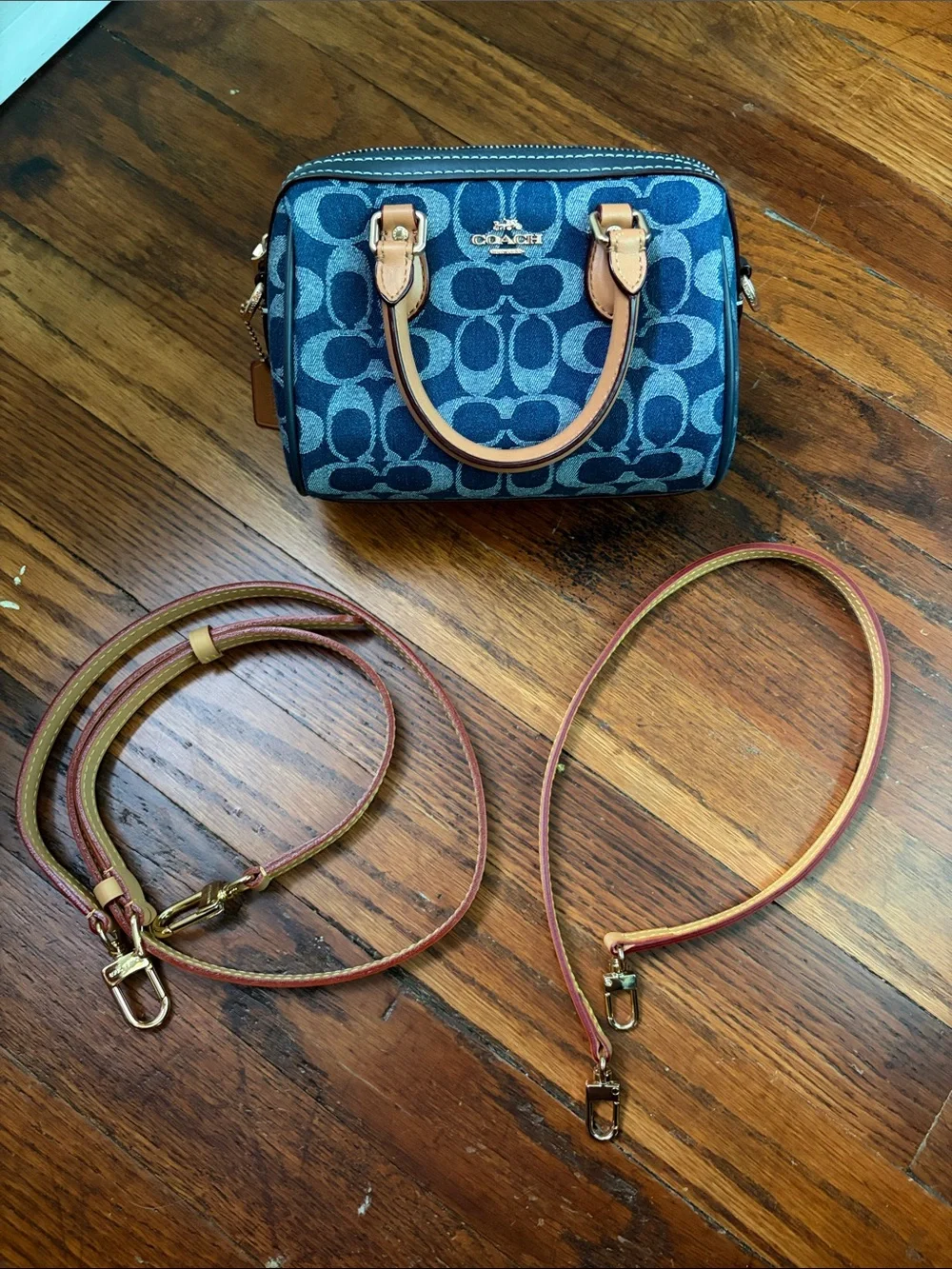 Coach Mini Denim Rowan Bag - Picture 6 of 6